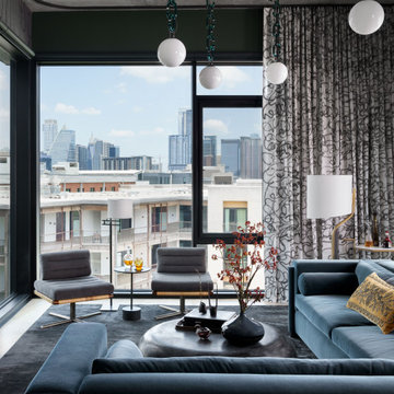 St. Cecilia Living Room with Egg Collective Sectional