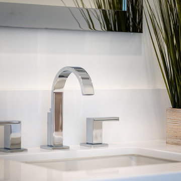 Minimalistic White Bathrooms