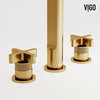 Vigo VG01302 Wythe 1.2 GPM Widespread Bathroom Faucet - Matte Brushed Gold