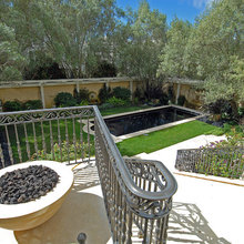 Wrought iron patio railing