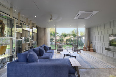 Photo of a modern family room in Ahmedabad.