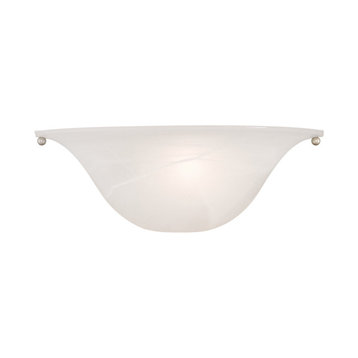 Painted Satin Nickel Traditional Wall Sconce
