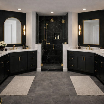 Sovereign Shaker Onyx Black Gallery| Bathroom Projects
