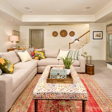 Colorful and Vibrant Basement