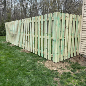 Shadowbox Privacy Fence Installation in Avon Lake, Ohio