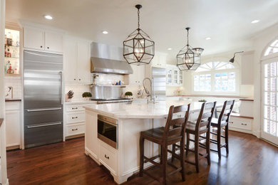 Example of a french country kitchen design in Atlanta