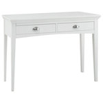 Bentley Designs - Hampstead White Painted Furniture Dressing Table - Hampstead White Painted Dressing Table offers elegance and practicality for any home. Crisp white paint finish adds a contemporary touch to a timeless range guaranteed to make a beautiful addition to any home.