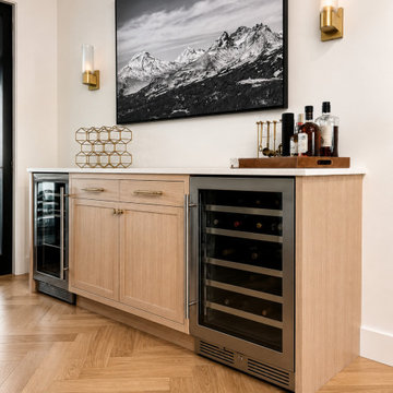 Beverage Bar with Dual Wine & Drink Fridges - Bend, OR