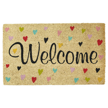 Welcome Hearts Doormat