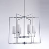 Pasargad Home Riva Collection Metal and Glass Chandelier Lights