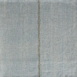 Back to Natural Twill Zig Zag Aqua - Rugs