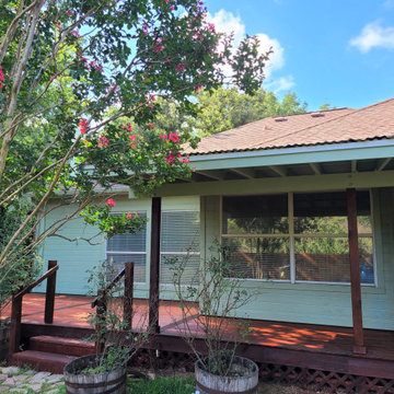 Cedar Deck + Exterior Paint in Anderson Mill