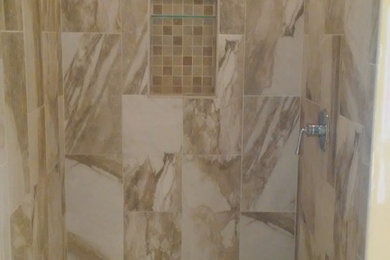 Howell, MI Master Shower Remodel and Kitchen Tile