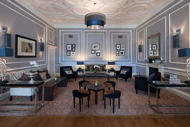 Inspiration for a contemporary home design remodel in Edinburgh