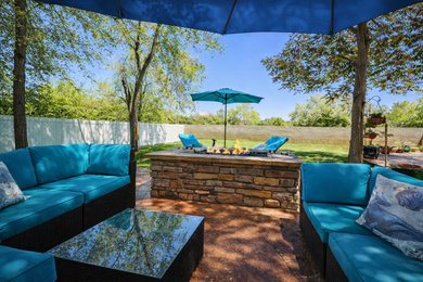 Example of a farmhouse patio design in Salt Lake City