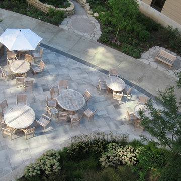 Gardens and Patio Spaces from Above