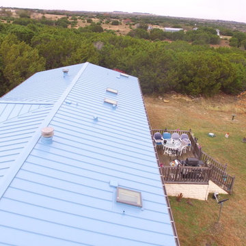 Slate Blue Standing Seam Mechanical Lock Metal Roof