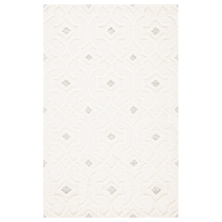 Safavieh Casablanca Csb376A Trellis, Geometric Rug, Ivory, 6'x9'