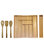 Oceanstar 5-Piece Bamboo Expandable Drawer Utensil Organizer Set