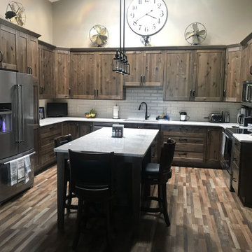 Beautiful Kitchen Remodel Done in Knotty Alder Cabinets