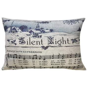 Silent Night Linen Pillow