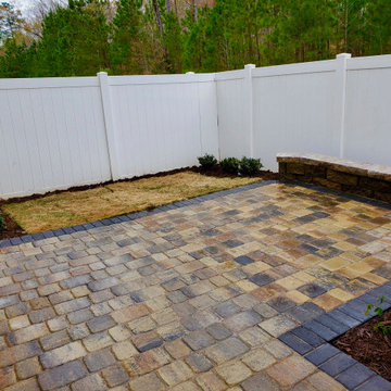 Paver Patios, Retaining Walls, Columns, Full Landscape Projects at Various Homes