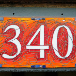 3 Digit Handcrafted Mosaic House Numbers - House Numbers
