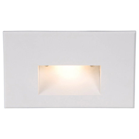 WAC LEDme Horrizontal Indoor/Outdoor Step and Wall-Light, White