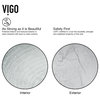 VIGO Simply Silver Glass Vessel Sink and Duris Faucet