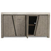 Durant 4-Door Sideboard Distressed Grey/Antique White by Kosas Home
