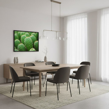 A Collection of Cacti Photorealistic Digital Artwork Contemporary Wall Art