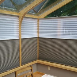 Trilight Cellular Shades in a Sunroom - Cellular Shades