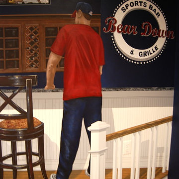 University of Arizona Sports Bar themed Mural by Tom Taylor of Wow Effects