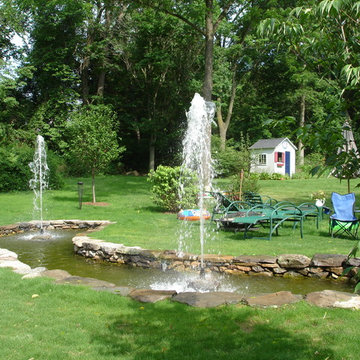 Koi and memorial garden pond