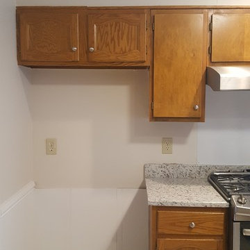 Southern Pines - Before - Refinish/Paint Cabinets Project