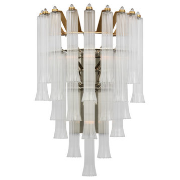 Lorelei Large Waterfall Sconce in Gild with Clear Glass