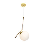 Mid Century Brass Pendant Light