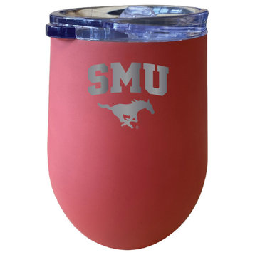 Southern Methodist University 12 oz Insulated Wine Tumbler Coral