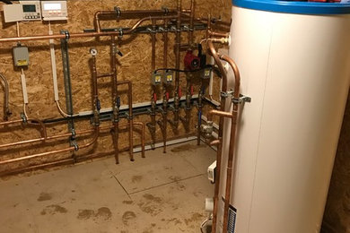 Plant Room for Air Source heat Pump Installation