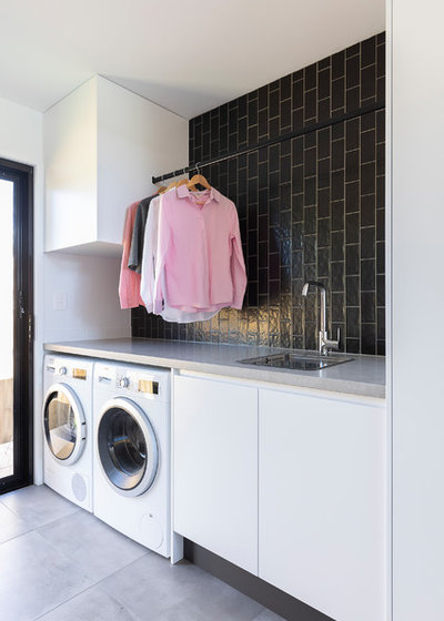 Contemporary Laundry Room by Popham Interiors