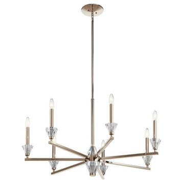 Kichler Calyssa 7-Light 1 Tier Chandelier 52002PN, Polished Nickel