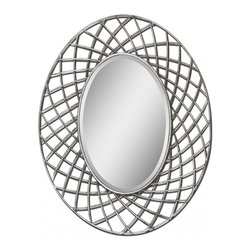 www.essentialsinside.com: janela woven silver mirror - Wall Mirrors