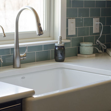 Small, Transitional Farmhouse Kitchen in Upstate NY