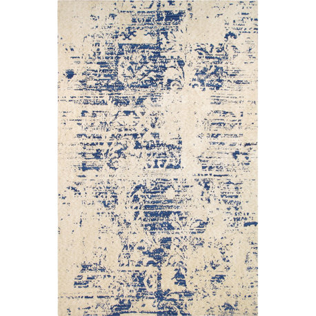 Modern Collection Hand-Tufted Microfiber Area Rug, 5' 0" X  8' 0"