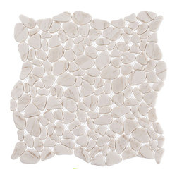 Riverbed Glass Pebbles by Glazzio Tile - Mosaic Tile