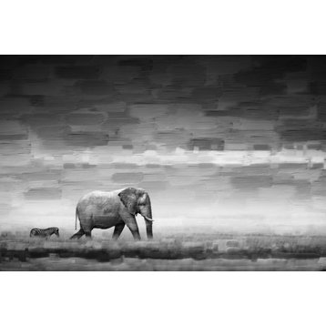 "Elephant" Fine Art Canvas Print, 24"x16"