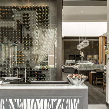 Glass Enclosed Wine Cellars