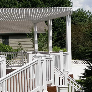 Deck, Pergola and Patio with Fire Pit in Troy, OH