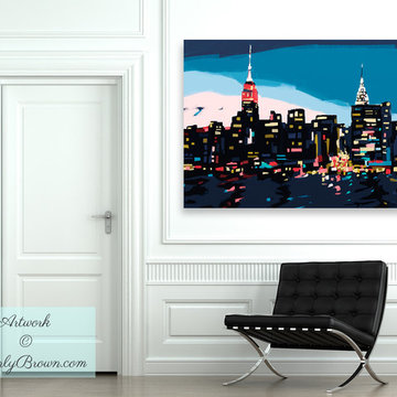 New York Skyline Art for the Foyer