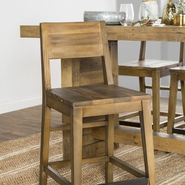 Norman Reclaimed Pine 24-inch Counter Stool Distressed Natural